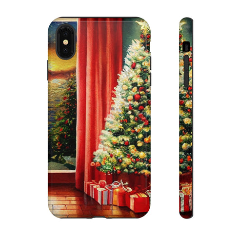Christmas Tree in Cozy Holiday Home - Impact Resistant Phone Case iPhone XS MAX Glossy